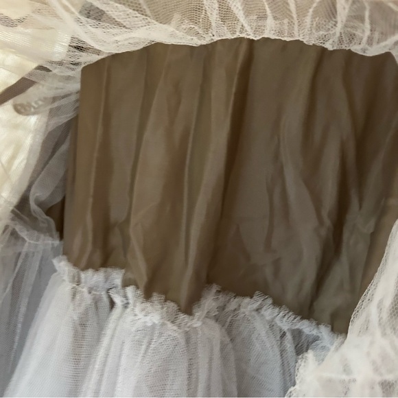 JOVANI PROM 6534 Strapless beaded glitter champagne & toffee gown size 8 - Picture 10 of 16